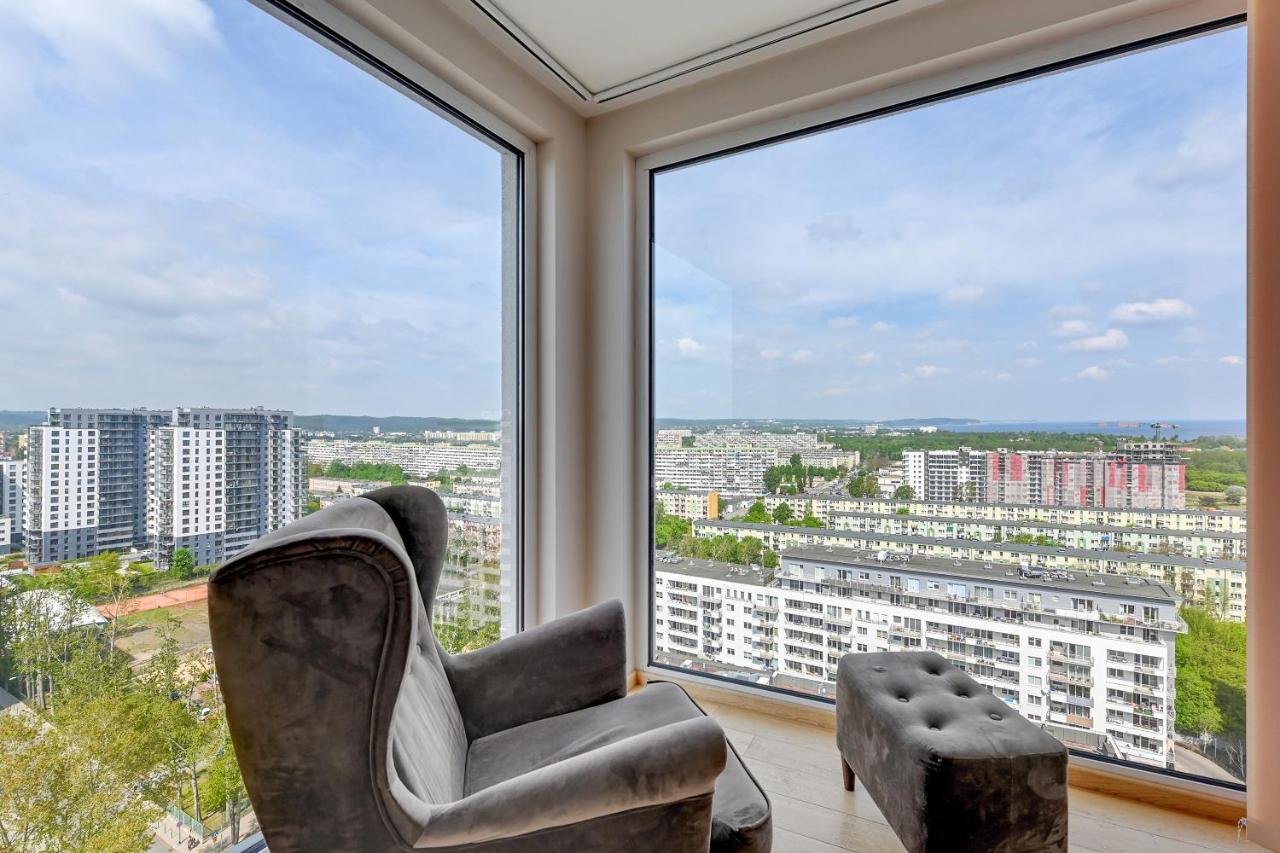 Top Floor Z Widokiem Na Morze By Downtown Apartments Gdansk Exterior foto